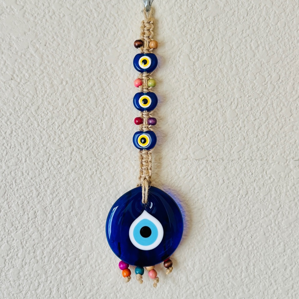 Blue Evil Eye Wall Hanging Decor